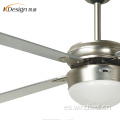 Ventilador de techo eléctrico blanco de 42 pulgadas, lámpara de sala de estar, motor de cobre de 220 v CA, ventiladores de techo decorativos